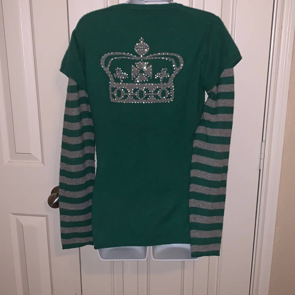 BCBG 100% cashmere sweater L